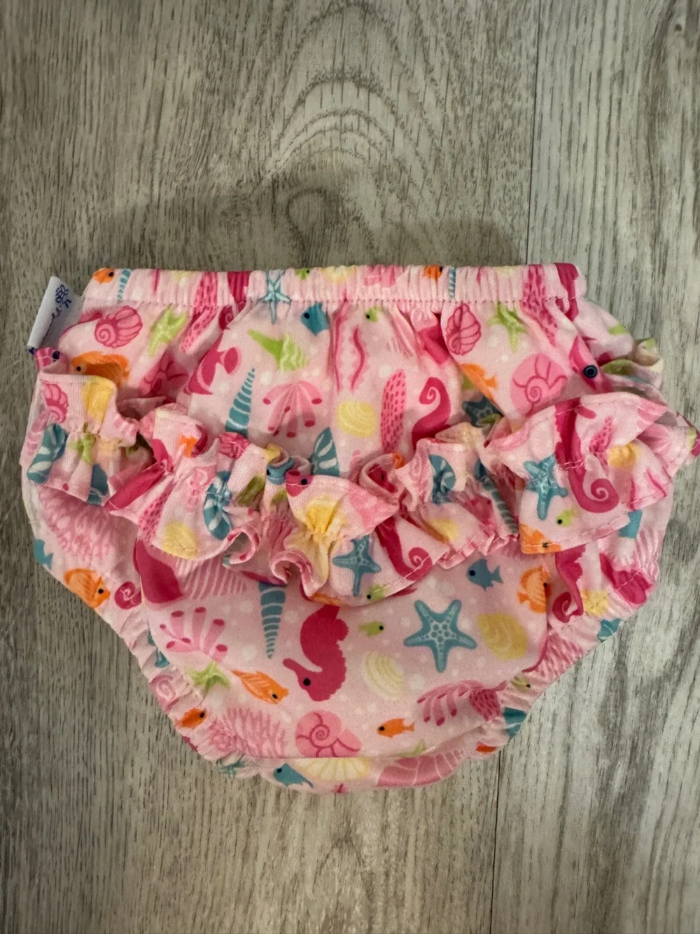 i play. Pink Seashell Print Reusable Swim Diaper Cover
